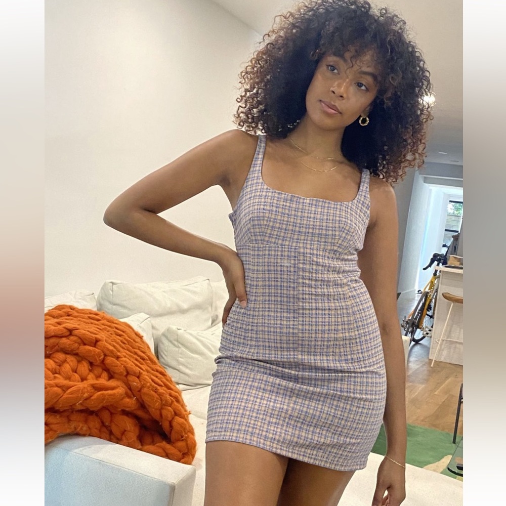 BDG Structured Scoop Neck Mini Dress